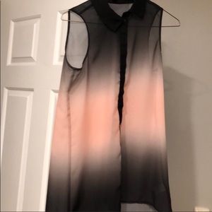 Ombré pink and black tank. Never worn!